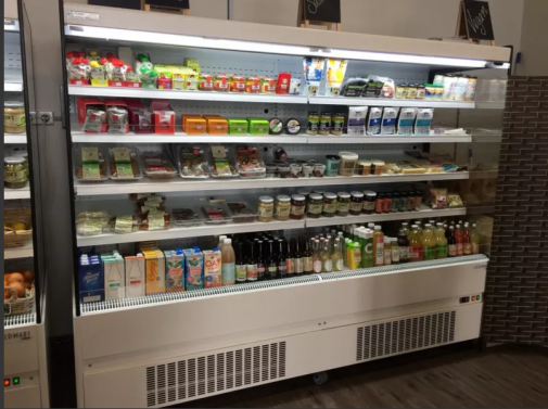 Open Front Display Fridge